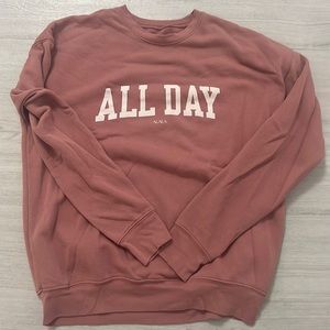 Rose colored medium pullover size medium